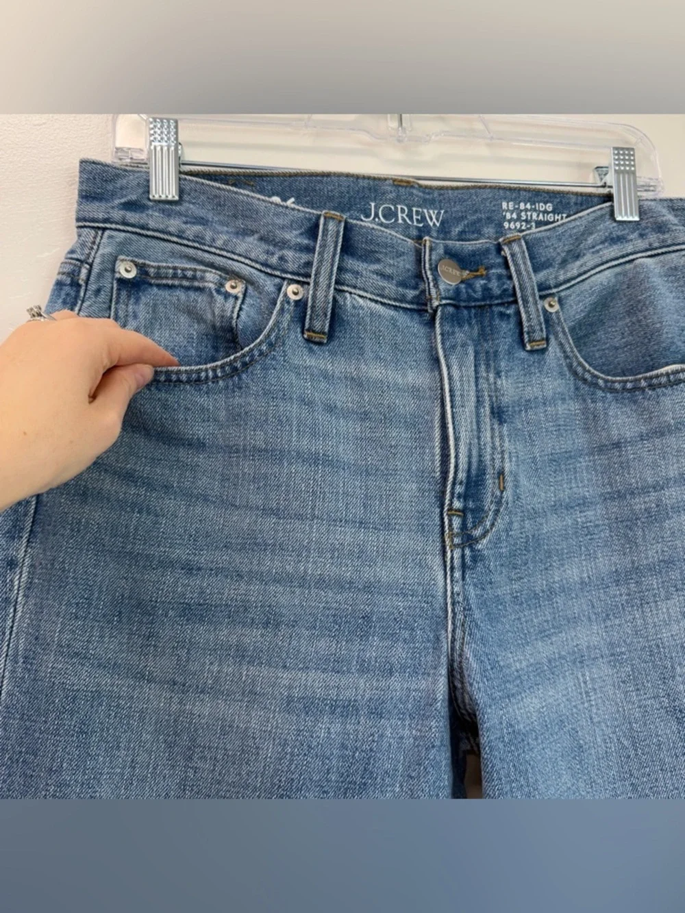 J. Crew Mid-rise Straight-Leg Elise Wash Jeans Size 26